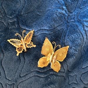Vintage butterfly pins